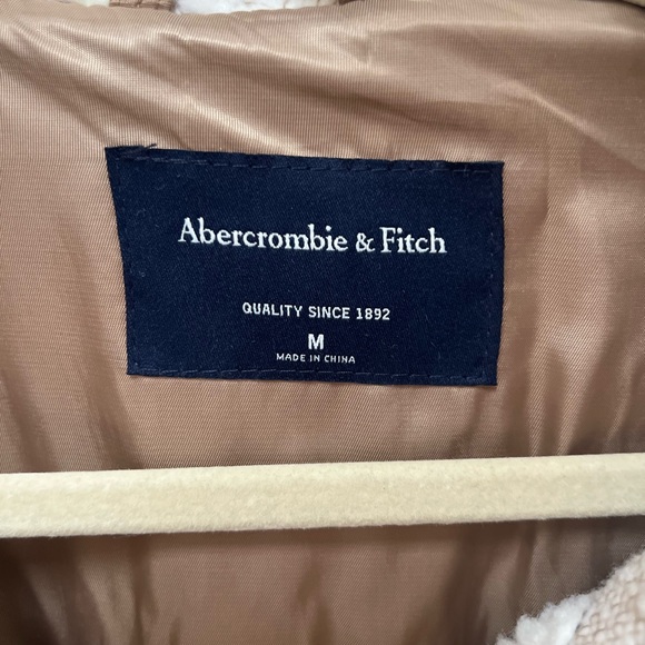 Abercrombie & Fitch Men’s Cream Floral Sherpa Zip Trucker Jacket - M - Picture 7 of 9